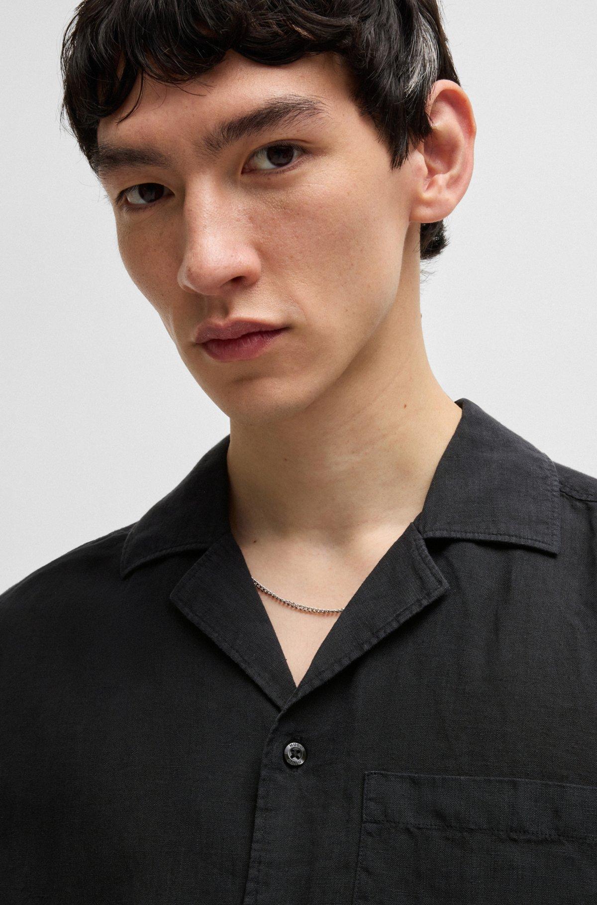 Relaxed-fit multi-occasional shirt in linen Product Image