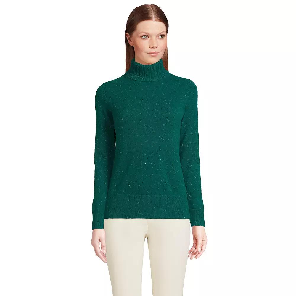 Petite Lands' End Cashmere Turtleneck Sweater, Women's,  Product Image
