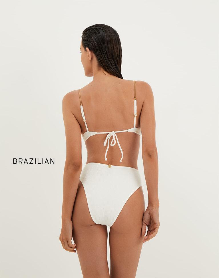 Firenze Gigi Hot Pant Bottom - White Product Image