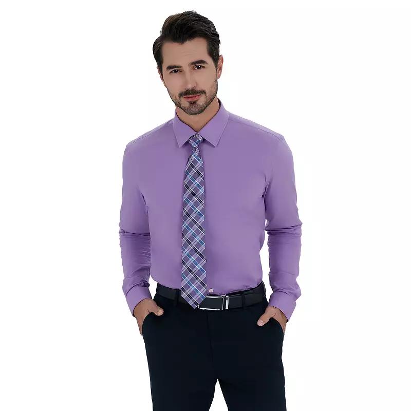 Men's Bespoke Slim-Fit Dress Shirt & Tie Set,  Product Image