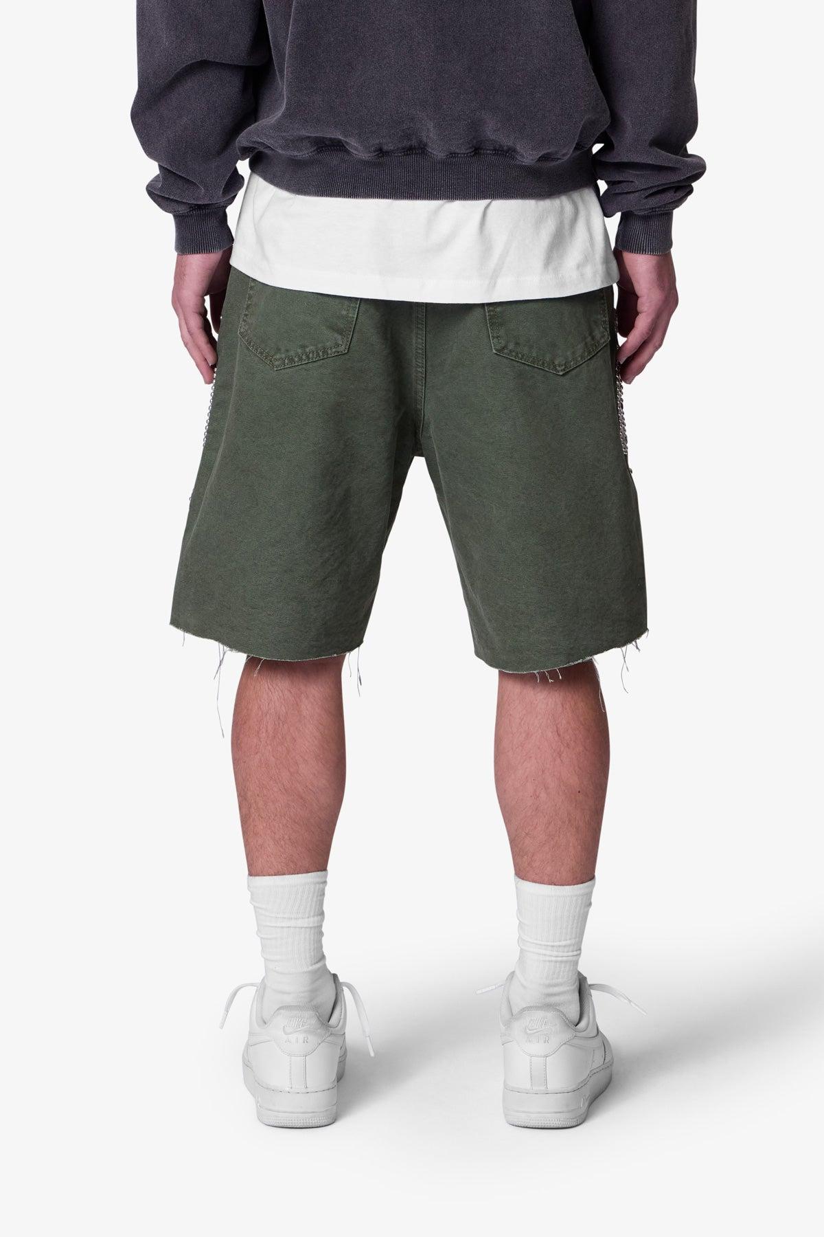 Mojave Canvas Shorts - Olive Product Image