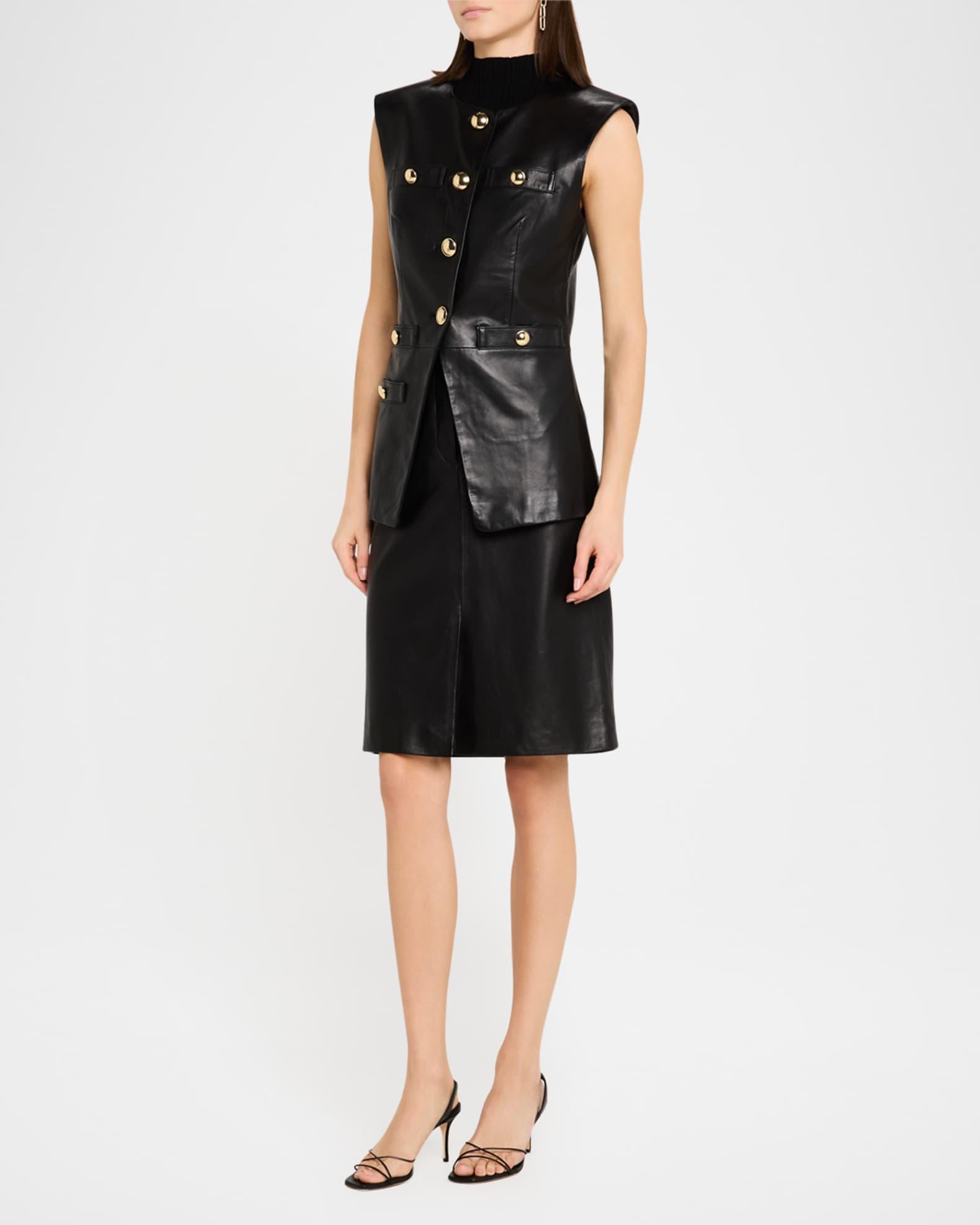 Maxine Leather Skirt Product Image