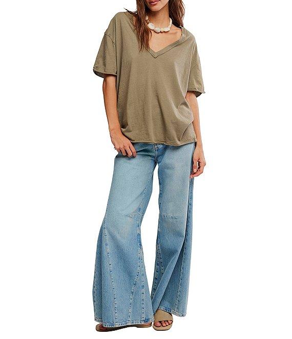 Free People Nina V-Neck Short Sleeve Tee Product Image