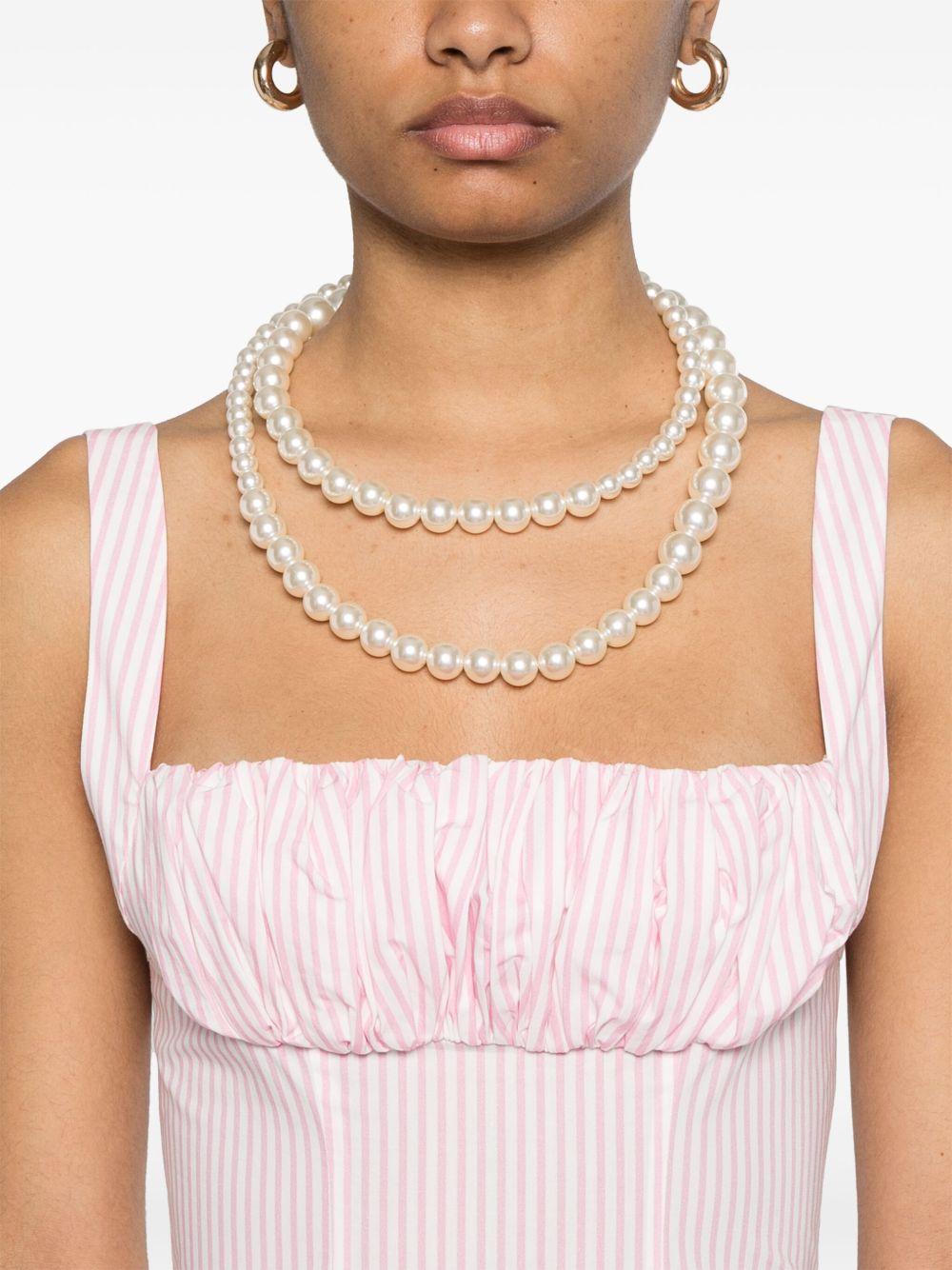 gathered-detail maxi dress Product Image