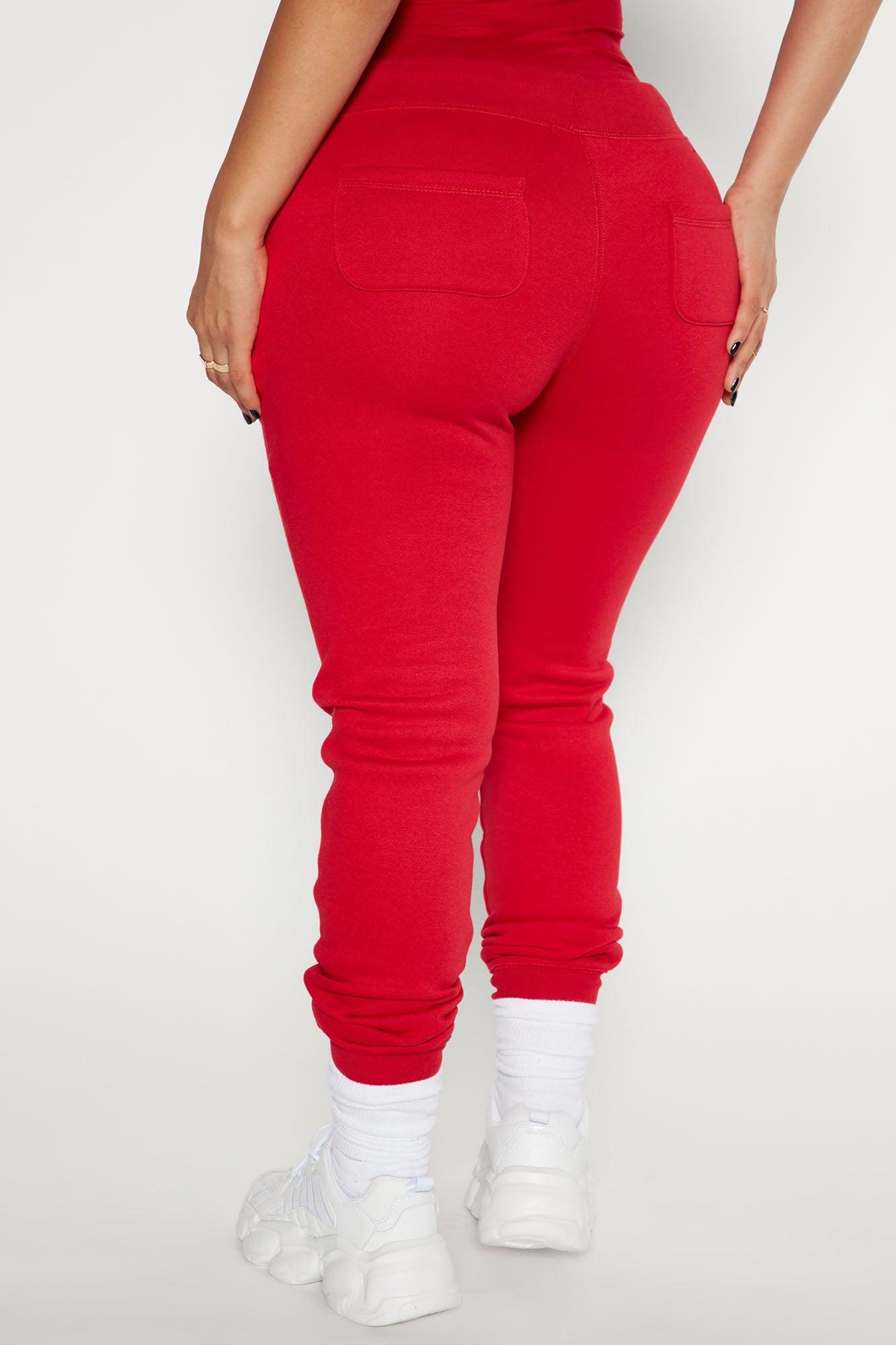 Relaxed Vibe Joggers - Red Product Image