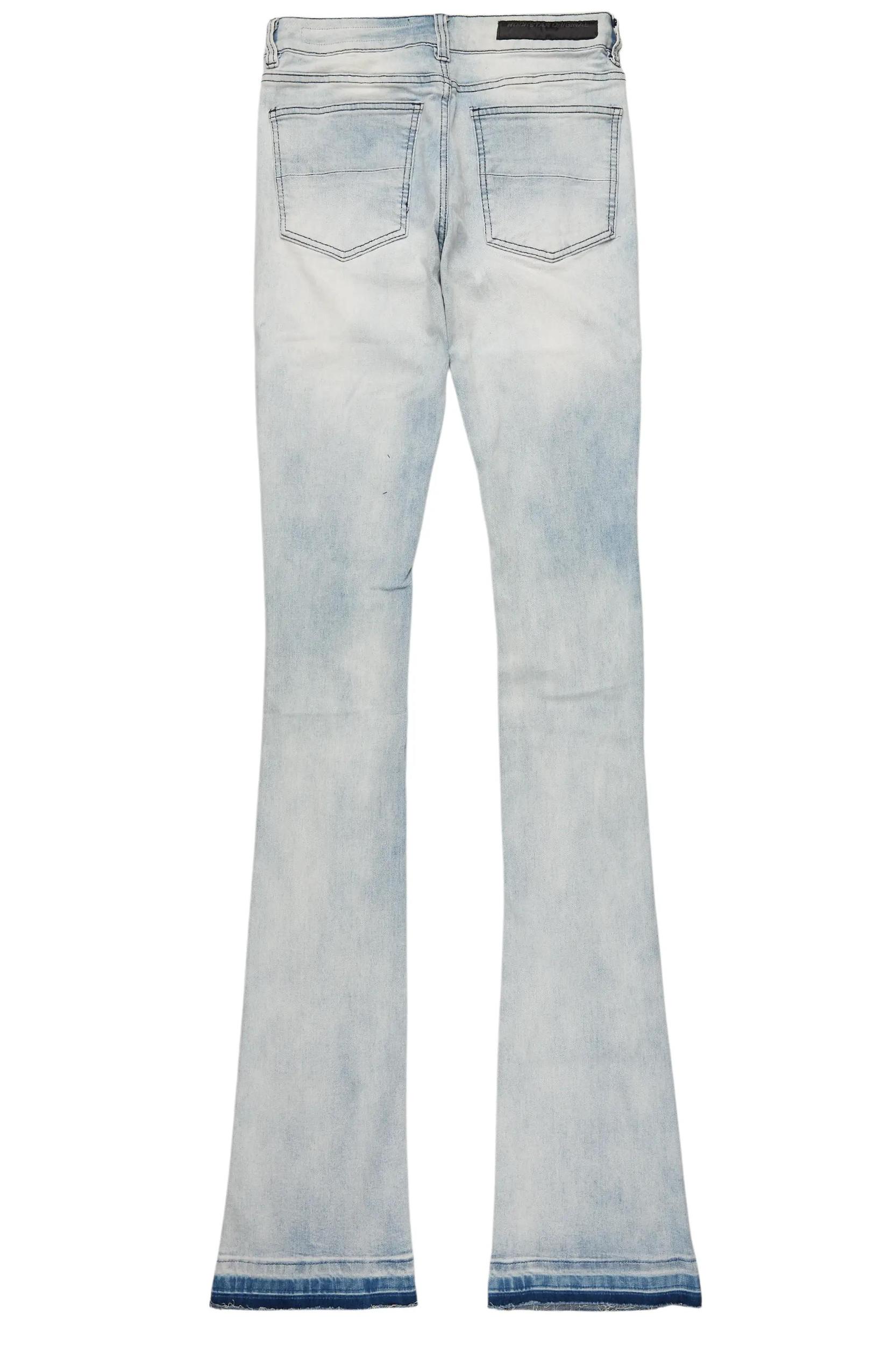 Stellan Blue Super Stacked Flare Jean Male Product Image