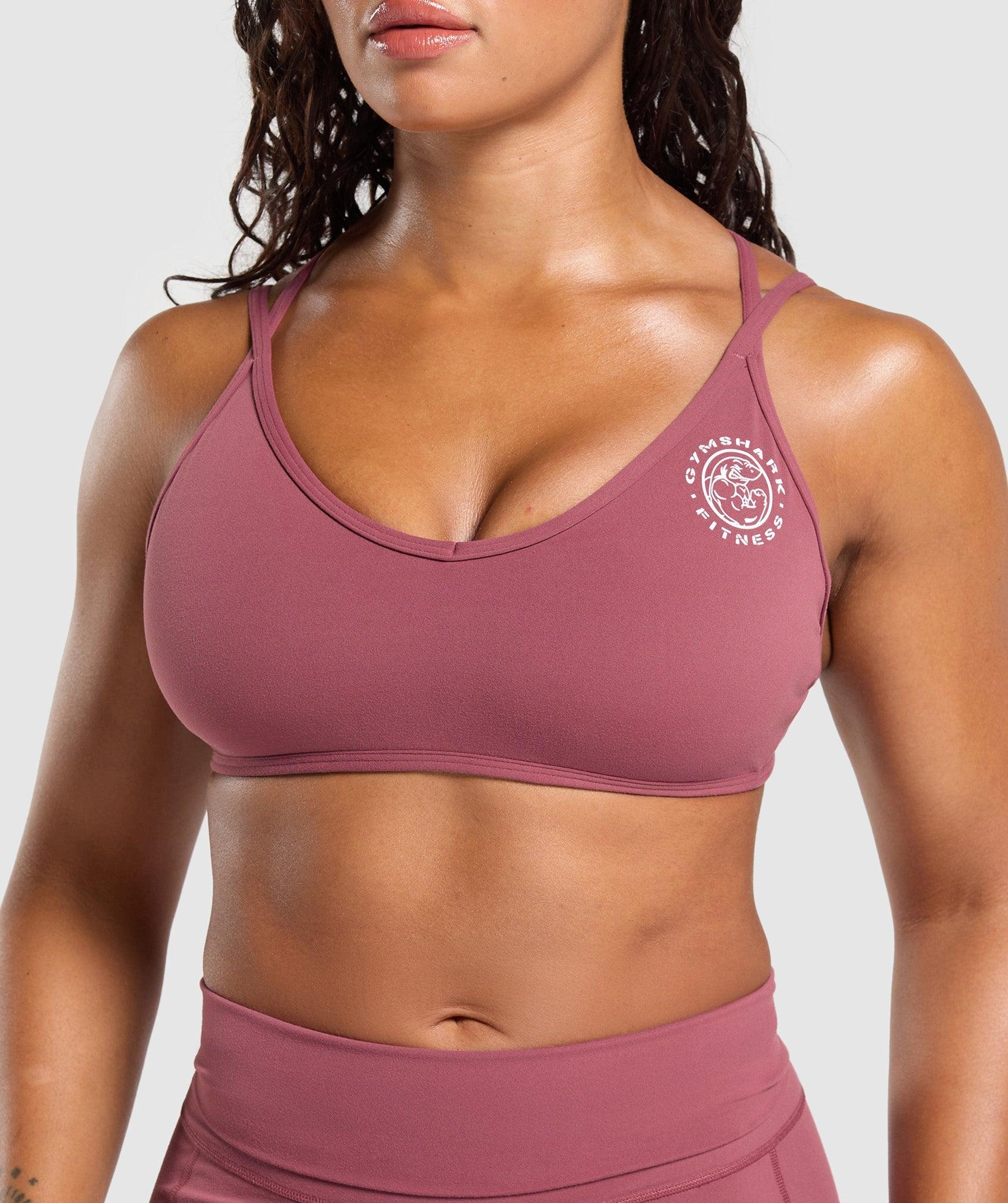 Gymshark Legacy Bra - Washed Berry Pink Female Product Image