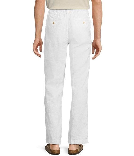 Caribbean Big & Tall Flat Front Fancy Linen Pants Product Image