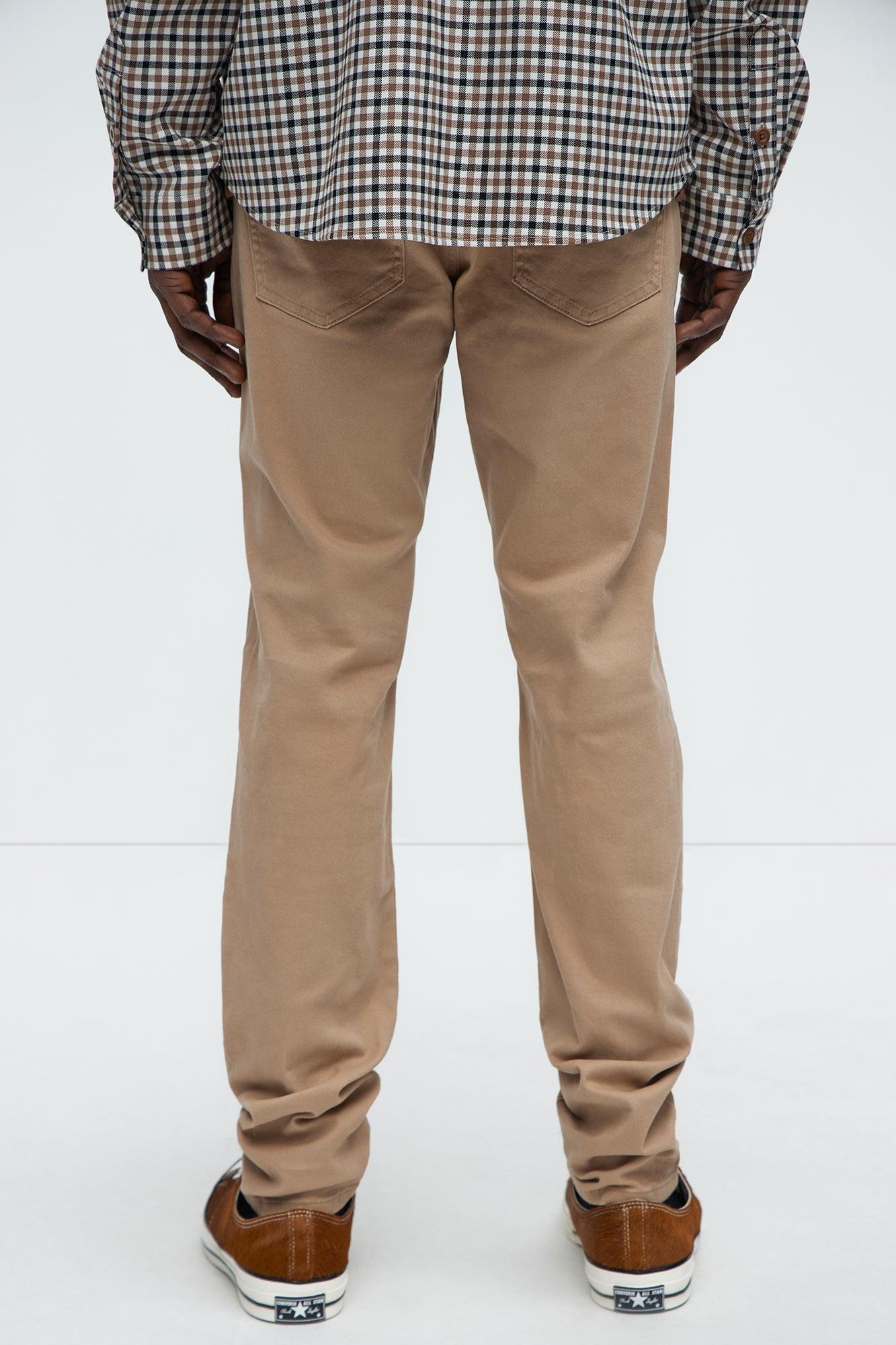 Mac Chino Skinny 5 Pocket Pants - Khaki Product Image