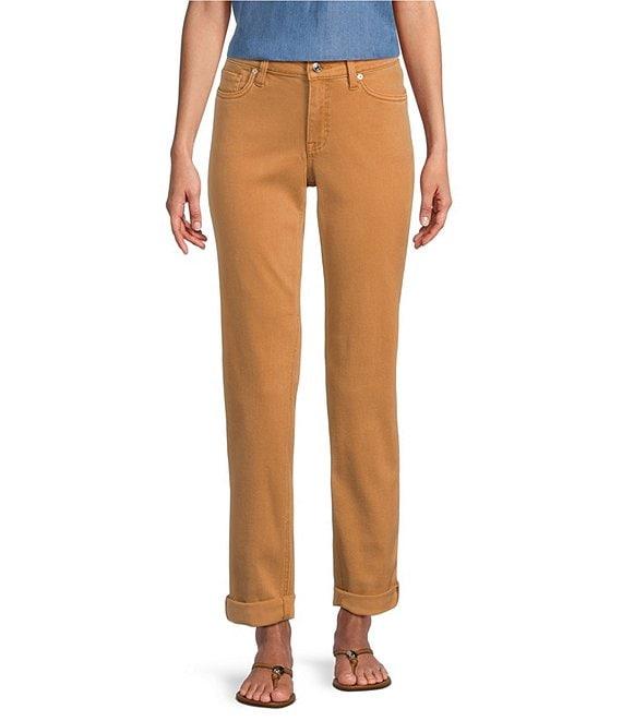 Tommy Bahama Leila Sunwashed Twill Mid Rise Ankle Length Boyfriend Jeans Product Image
