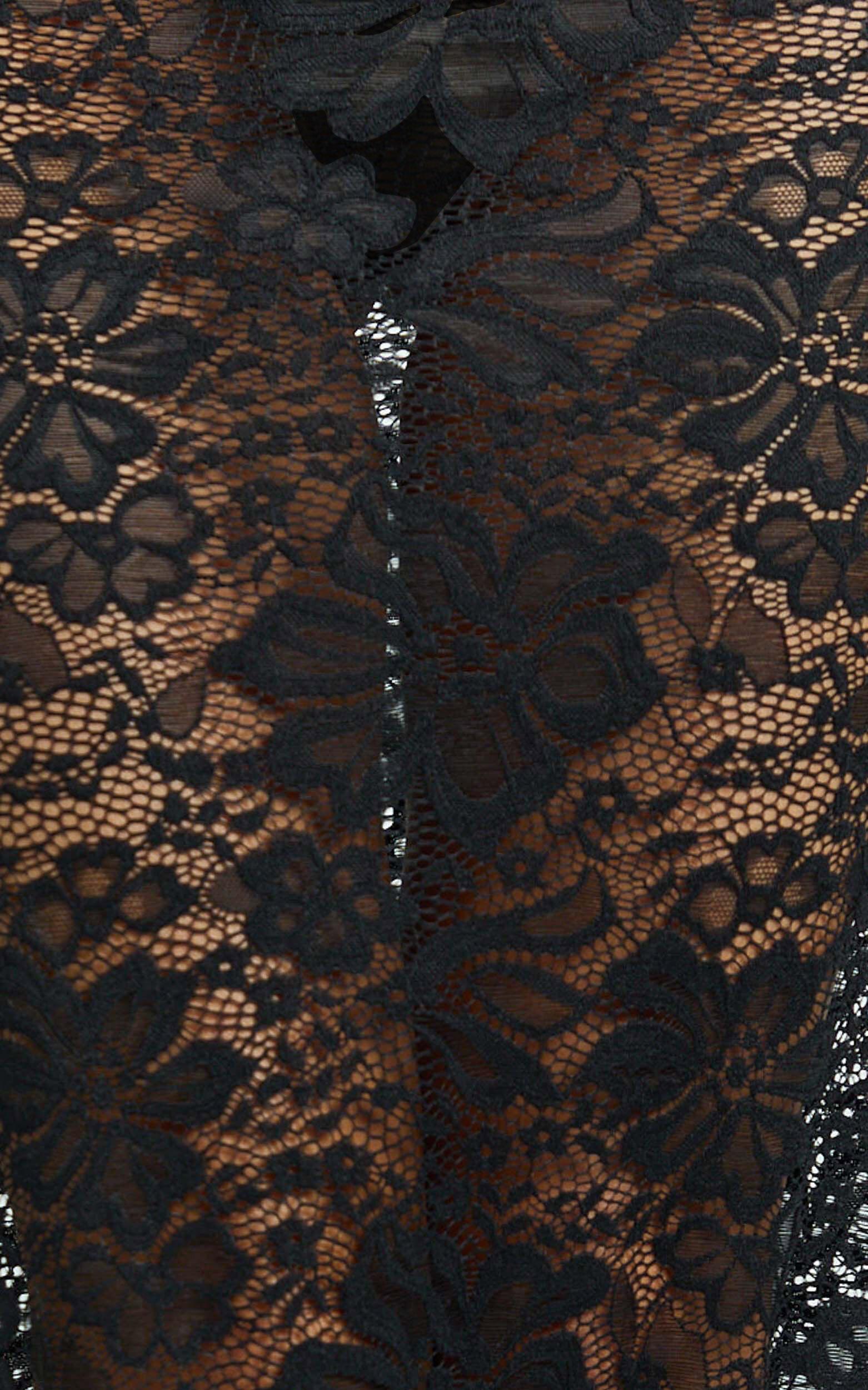 Dahlia Midi Skirt - Lace Skirt in Black Product Image