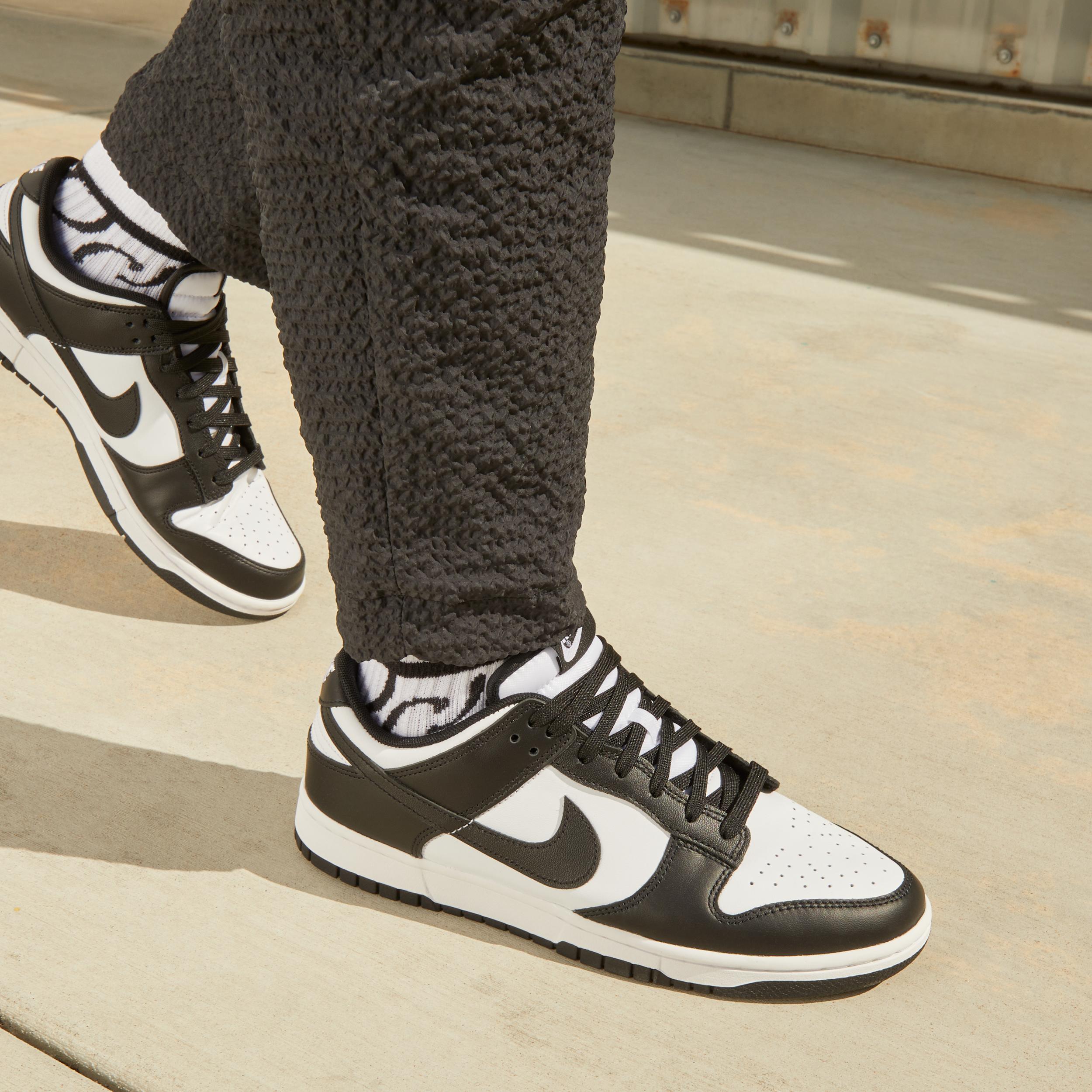 Nike Mens Nike Dunk Low Retro - Mens Shoes White/Black/White Product Image
