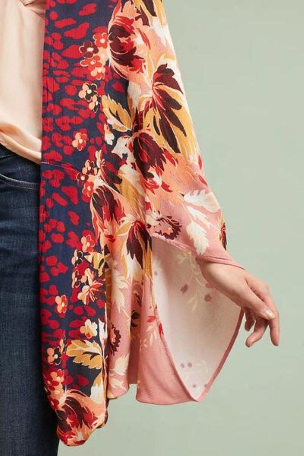 Mixed Floral Printed Kimono Product Image