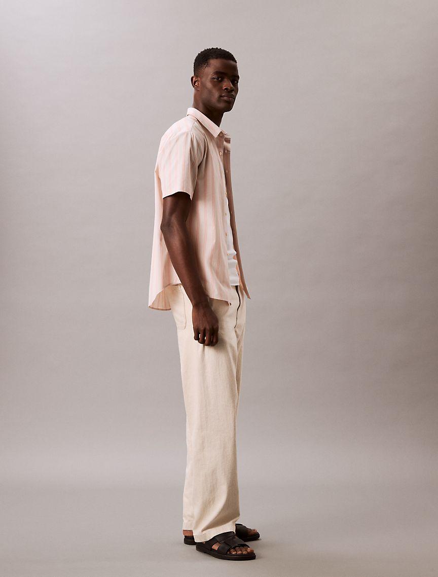 Poplin Stripe Classic Button-Down Shirt  Product Image