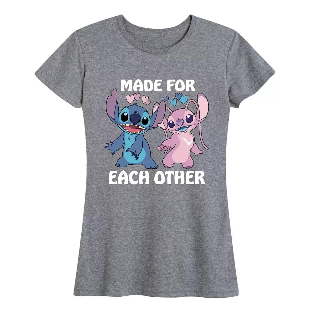 Disney's Lilo & Stitch Women's Made For Each Other Graphic Tee,  Product Image