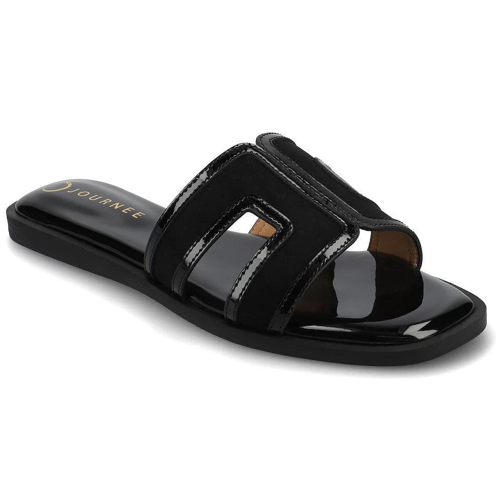 Journee Primah H Band Slip-On Women's Flat Sandals,  Product Image