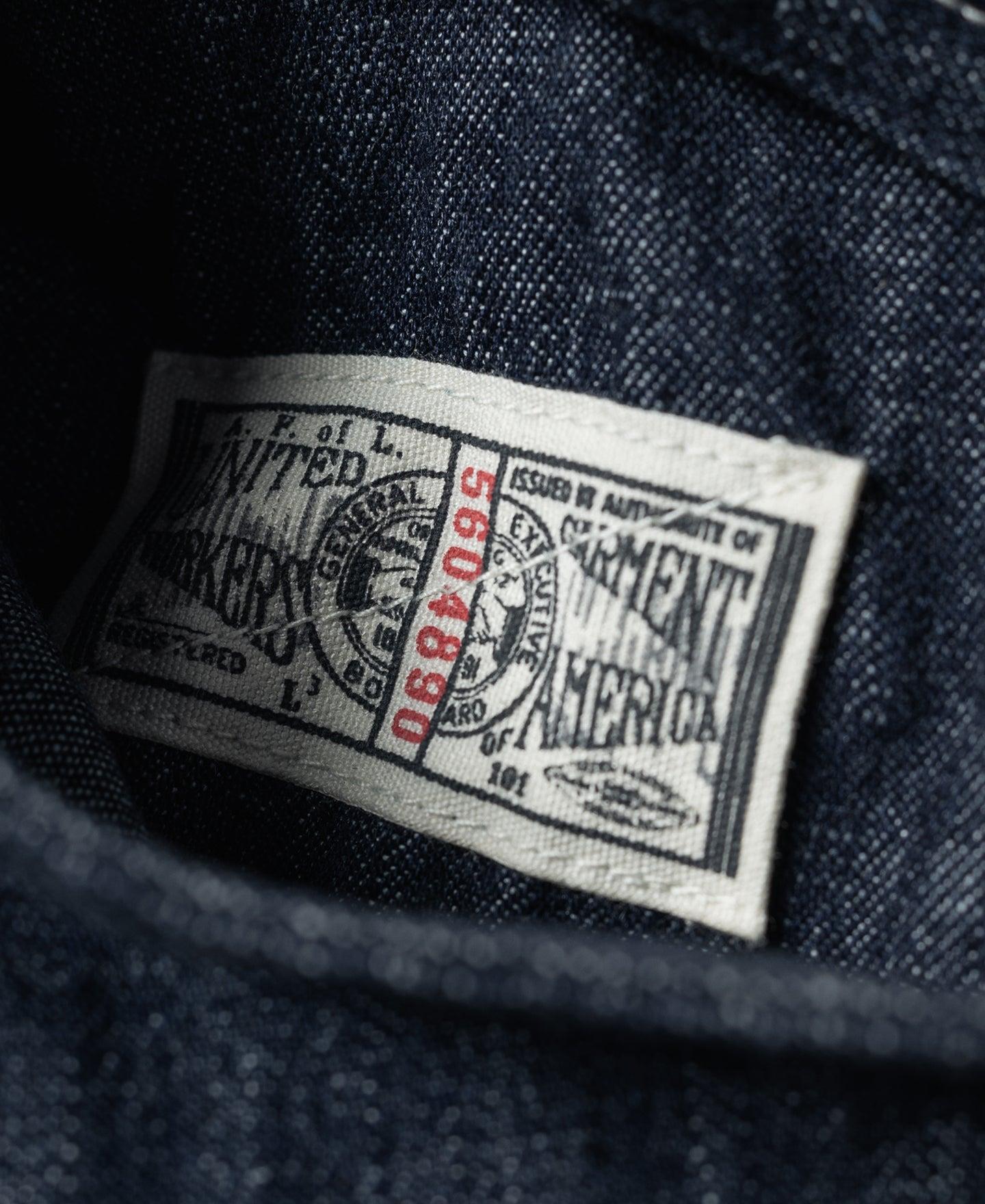 1960s Zip Up Denim Work Jacket Product Image