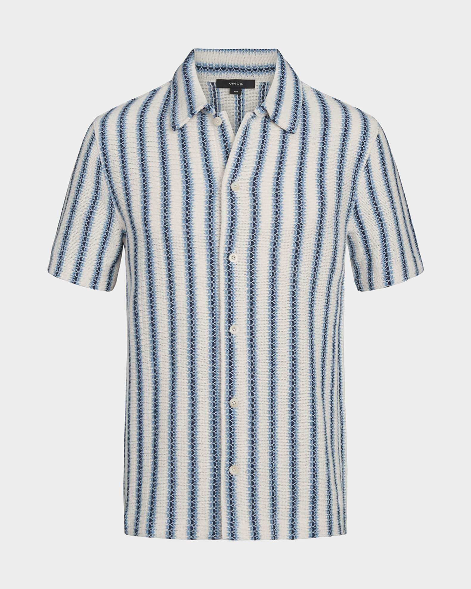 Mens Beach Stripe Italian Cotton-Blend Shirt Vince Product Image