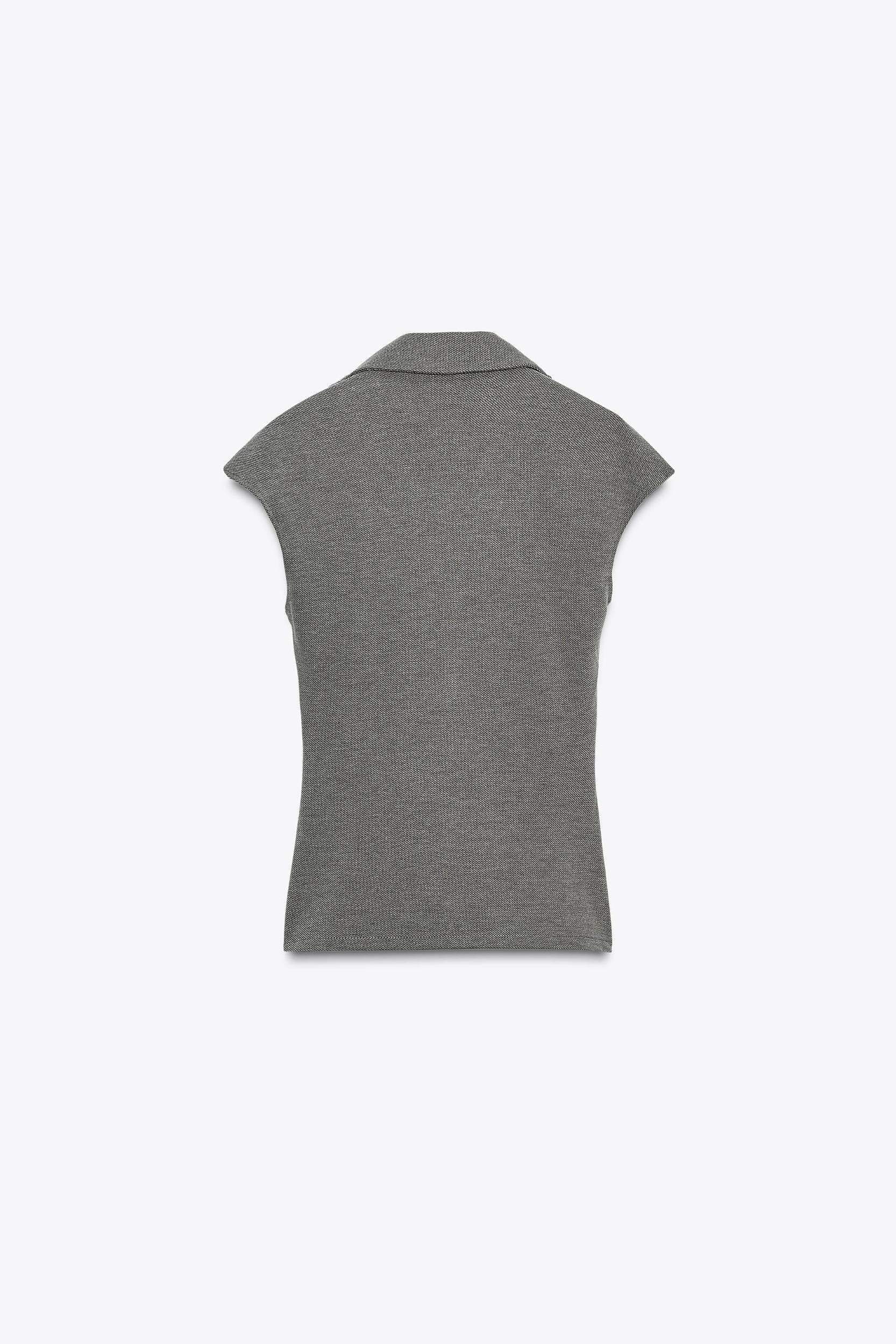 PIQUÉ BUTTON TOP Product Image