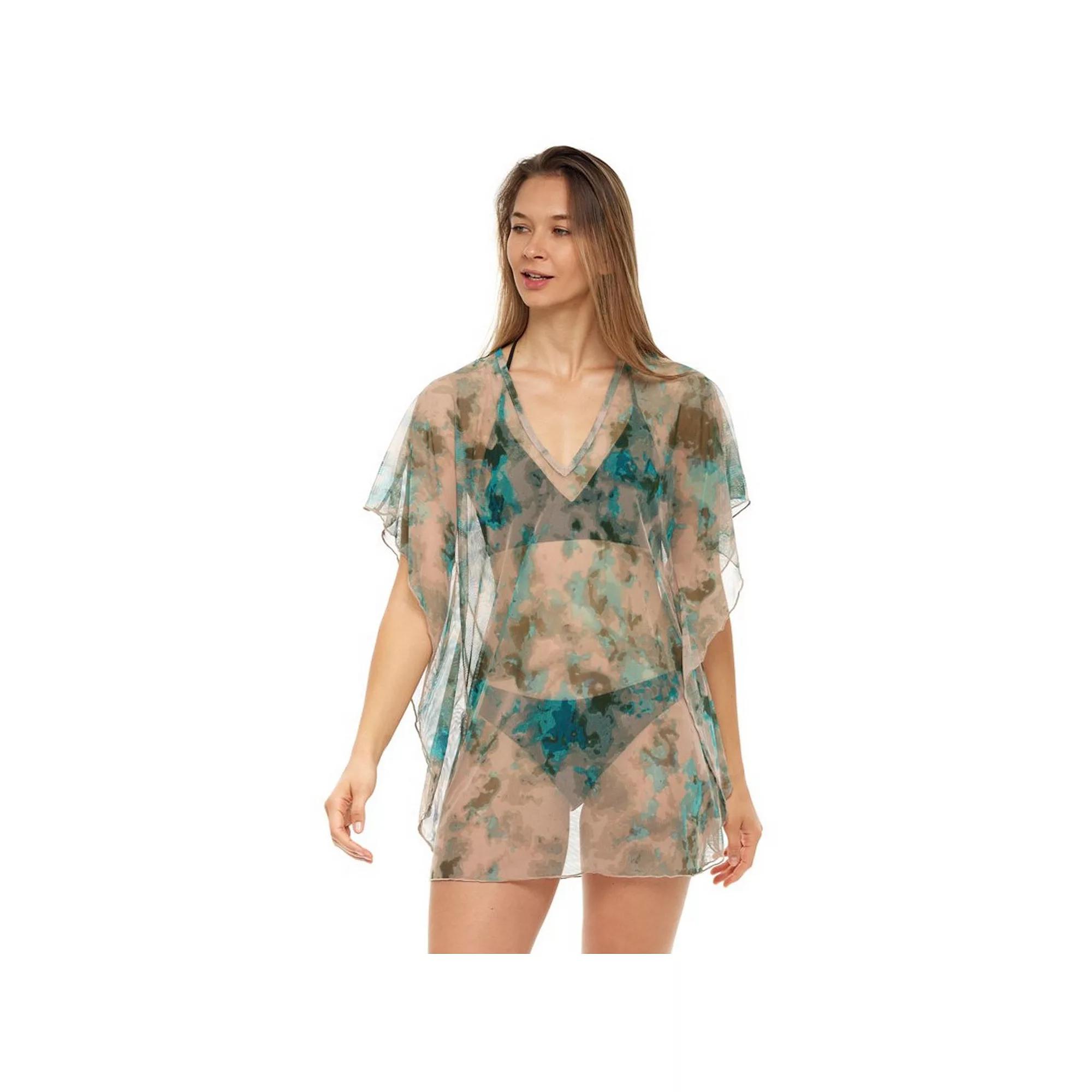 Women's Jordan Taylor Printed Mesh Kaftan Swim Cover-Up,  Product Image