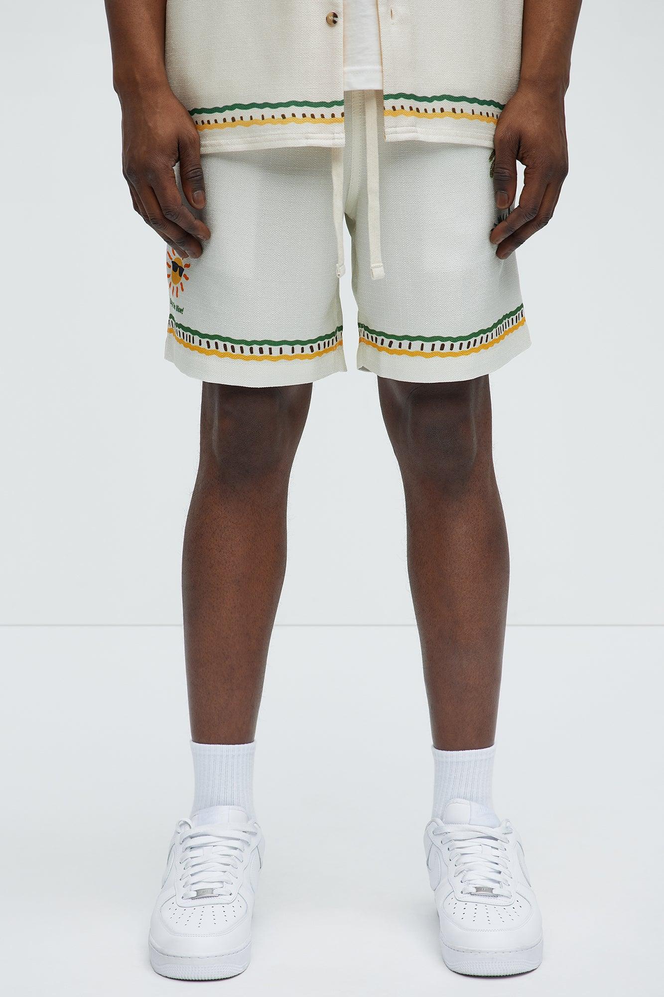 Malibu Beach Relaxed Shorts - Natural/Combo Product Image