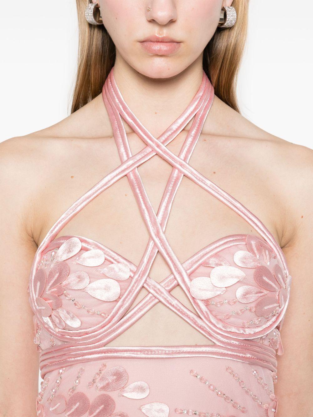 bead-embellished mini dress Product Image