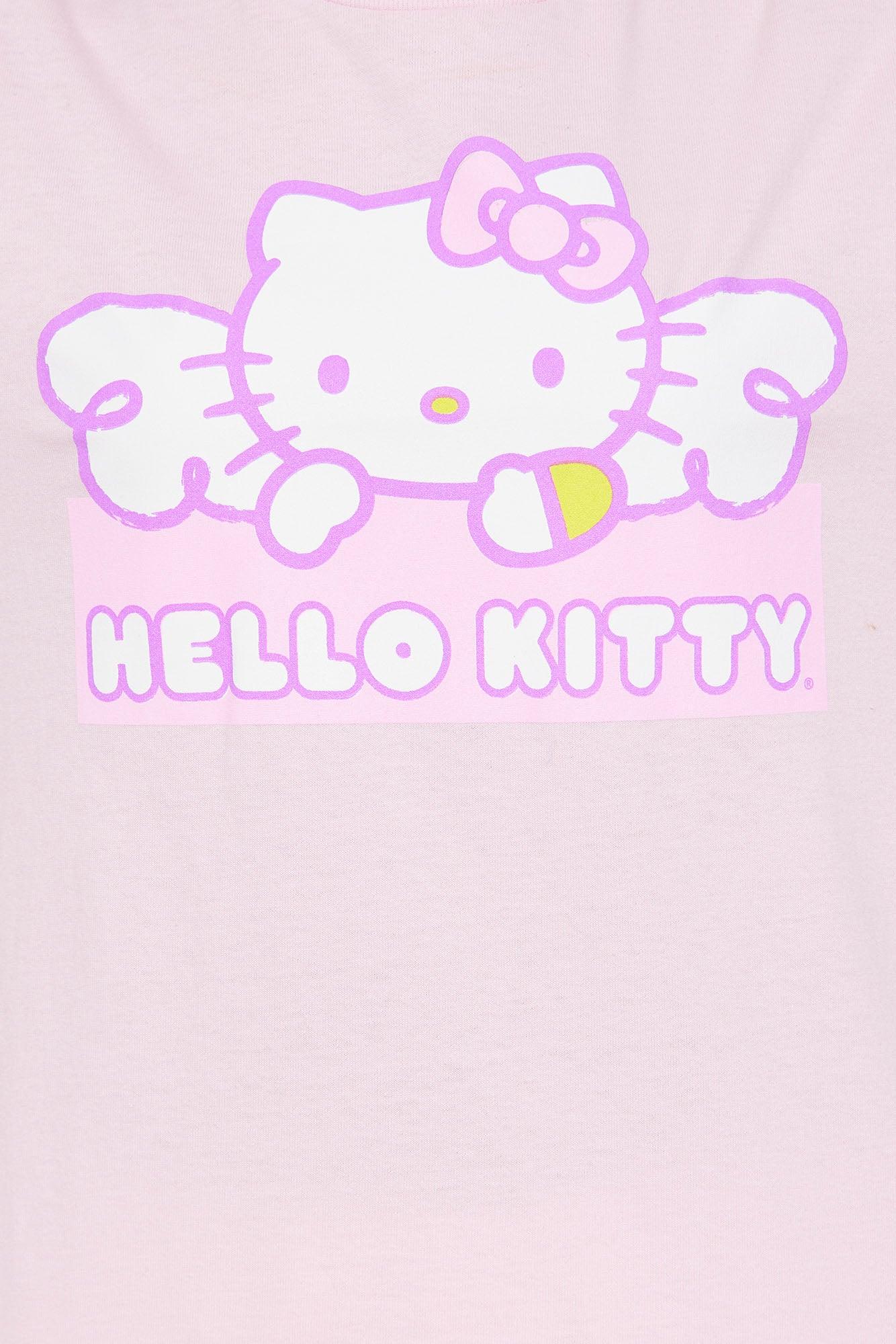 Hello Kitty Wings Oversized Tee - Light Pink Product Image