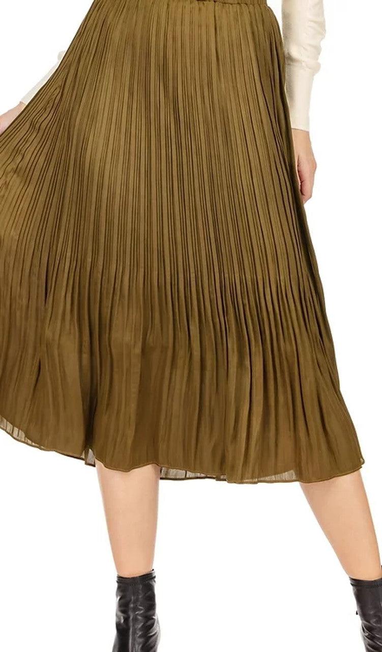 59G7346   Kayla Olive Crinkle Skirt Product Image