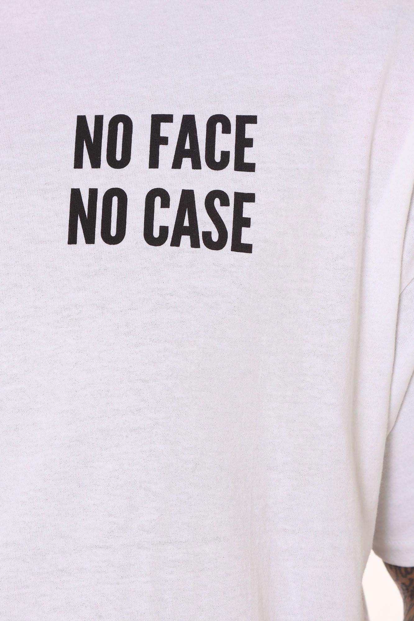 No Face No Case Short Sleeve Tee - White Product Image