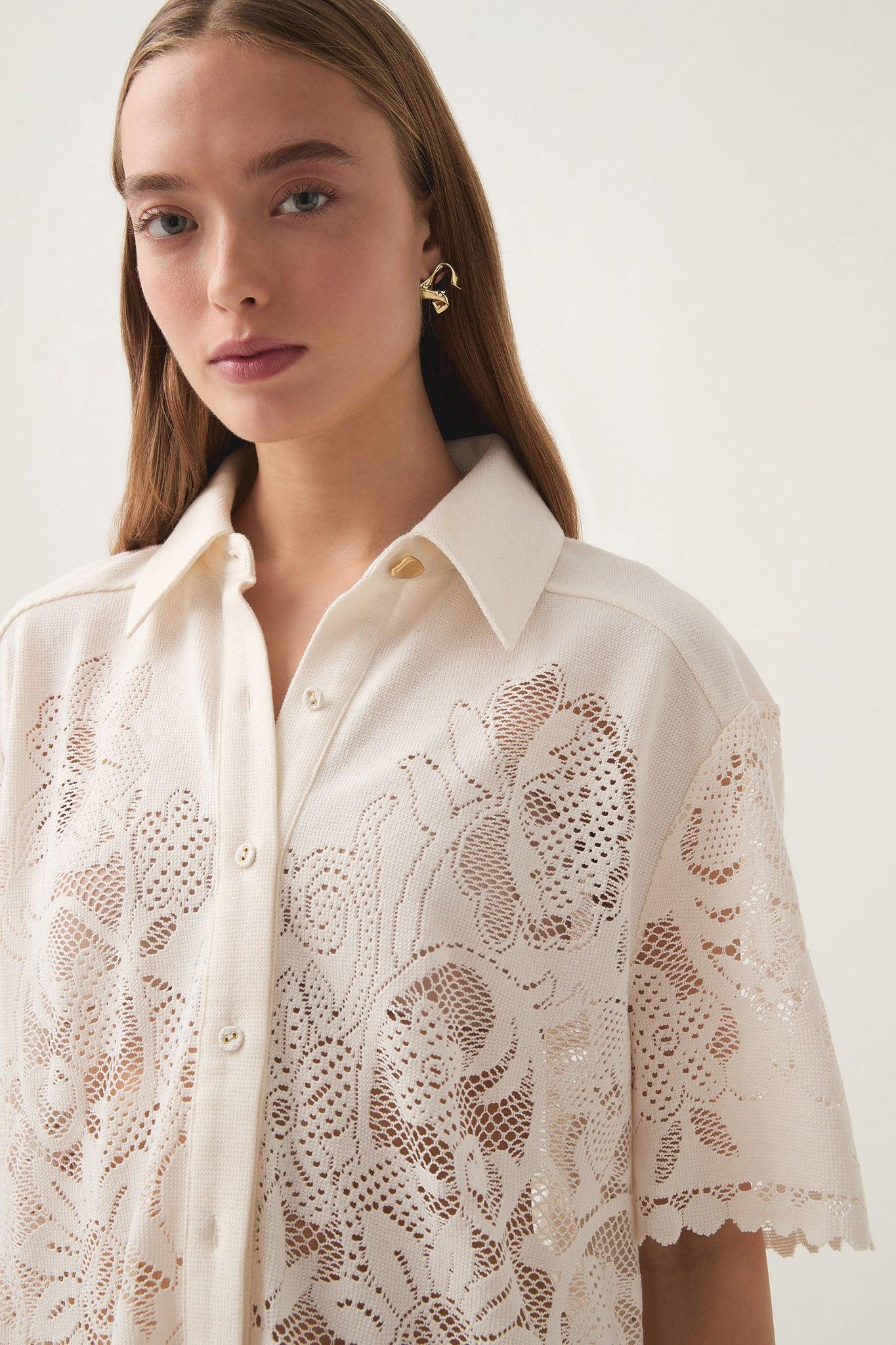 Muses Lace Oversize Shirt Product Image