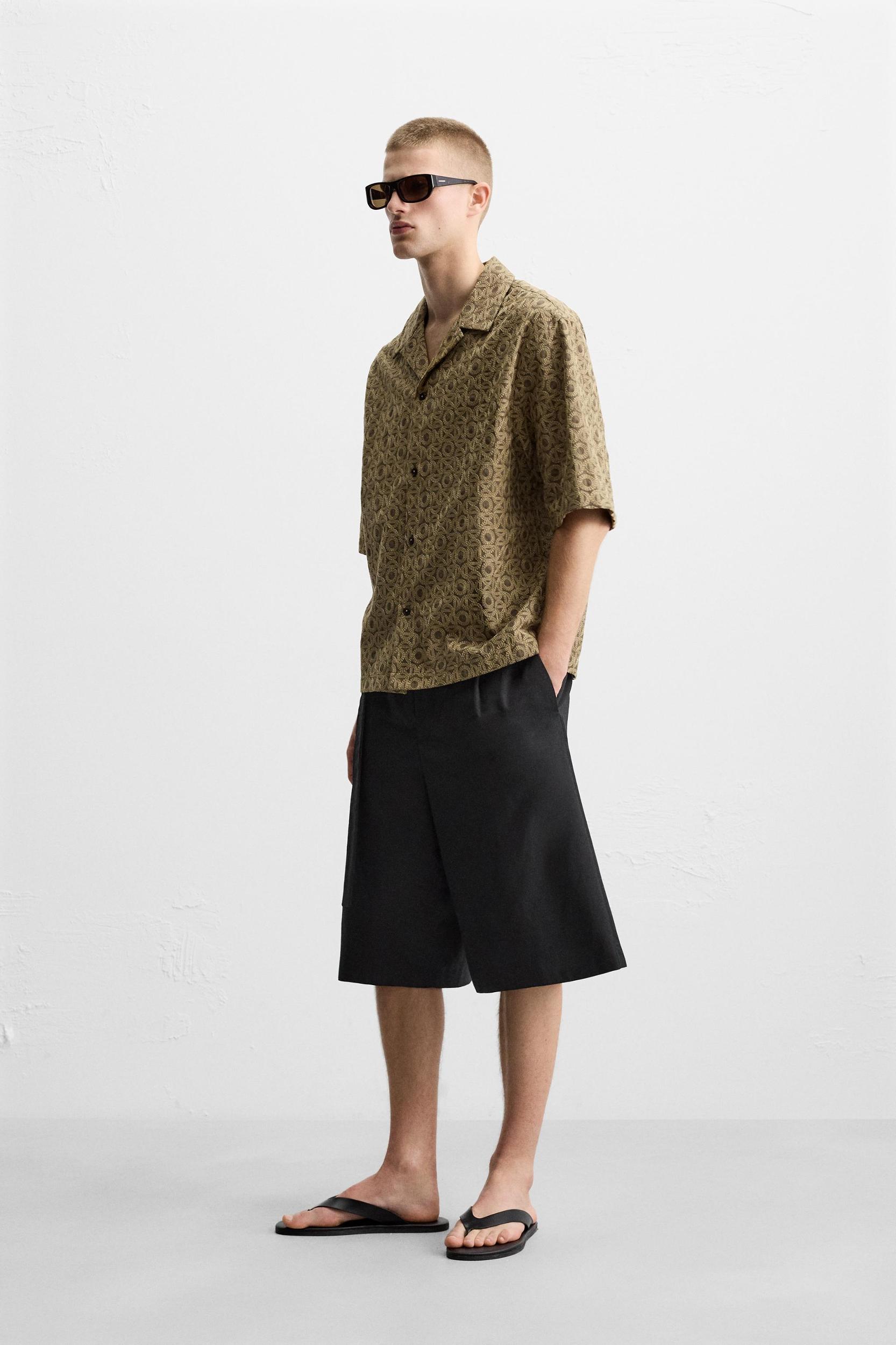 EMBROIDERED JACQUARD SHIRT Product Image