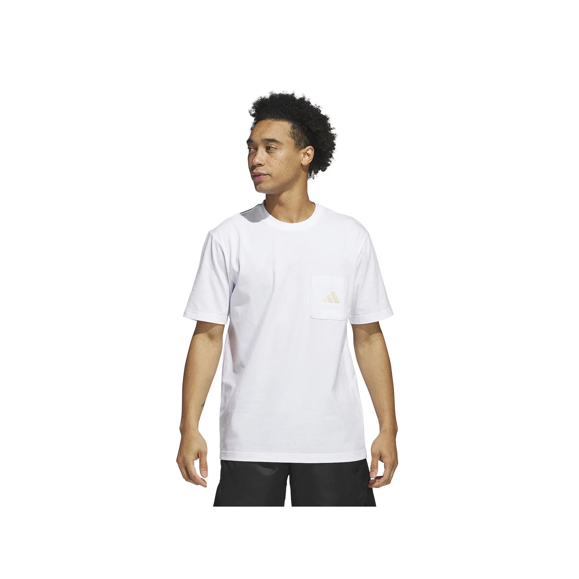 Big & Tall adidas 3-Bar Sportswear Pocket T-Shirt, Men's,  Product Image