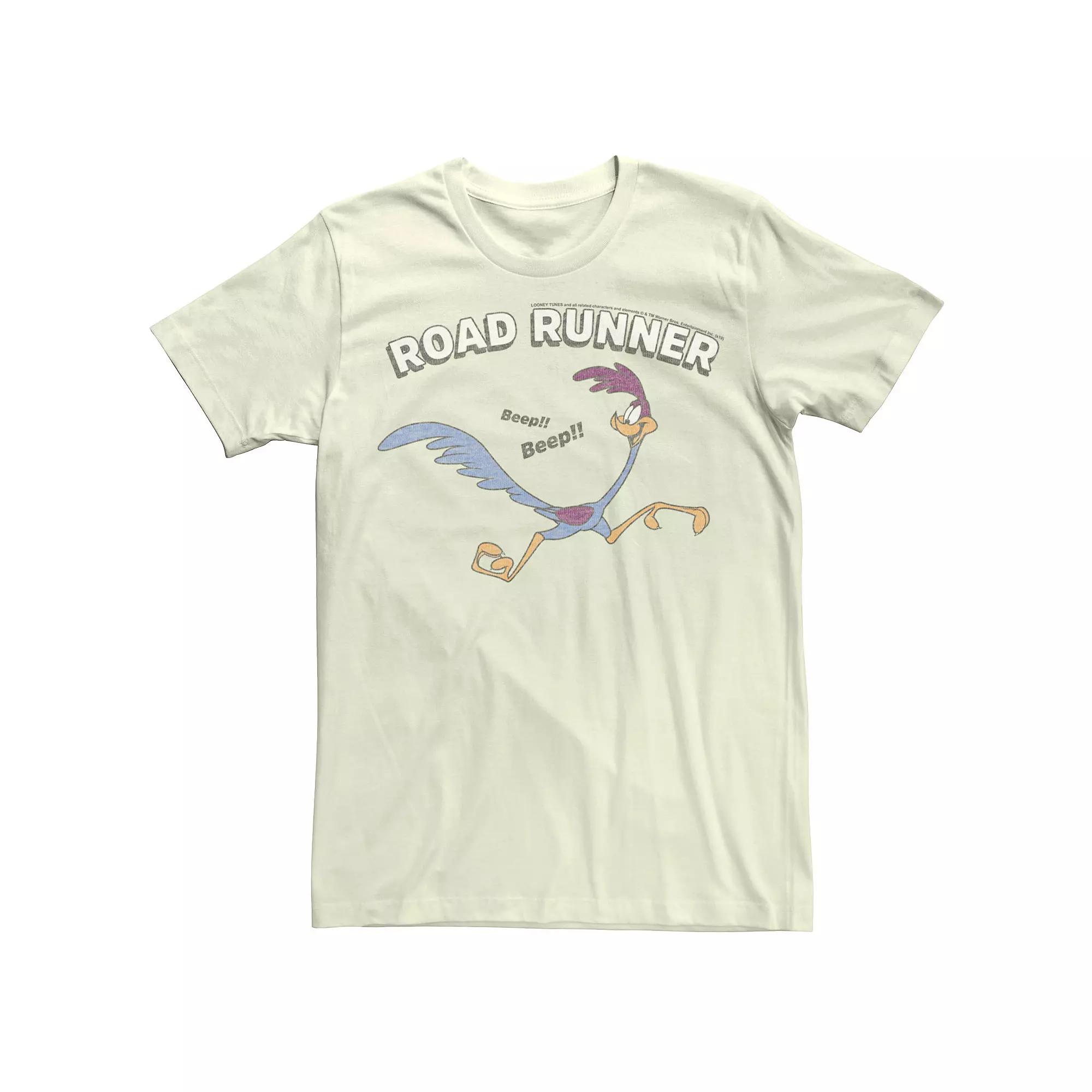 Men's Looney Tunes Retro Road Runner Beep Beep Distorted Tee,  Product Image