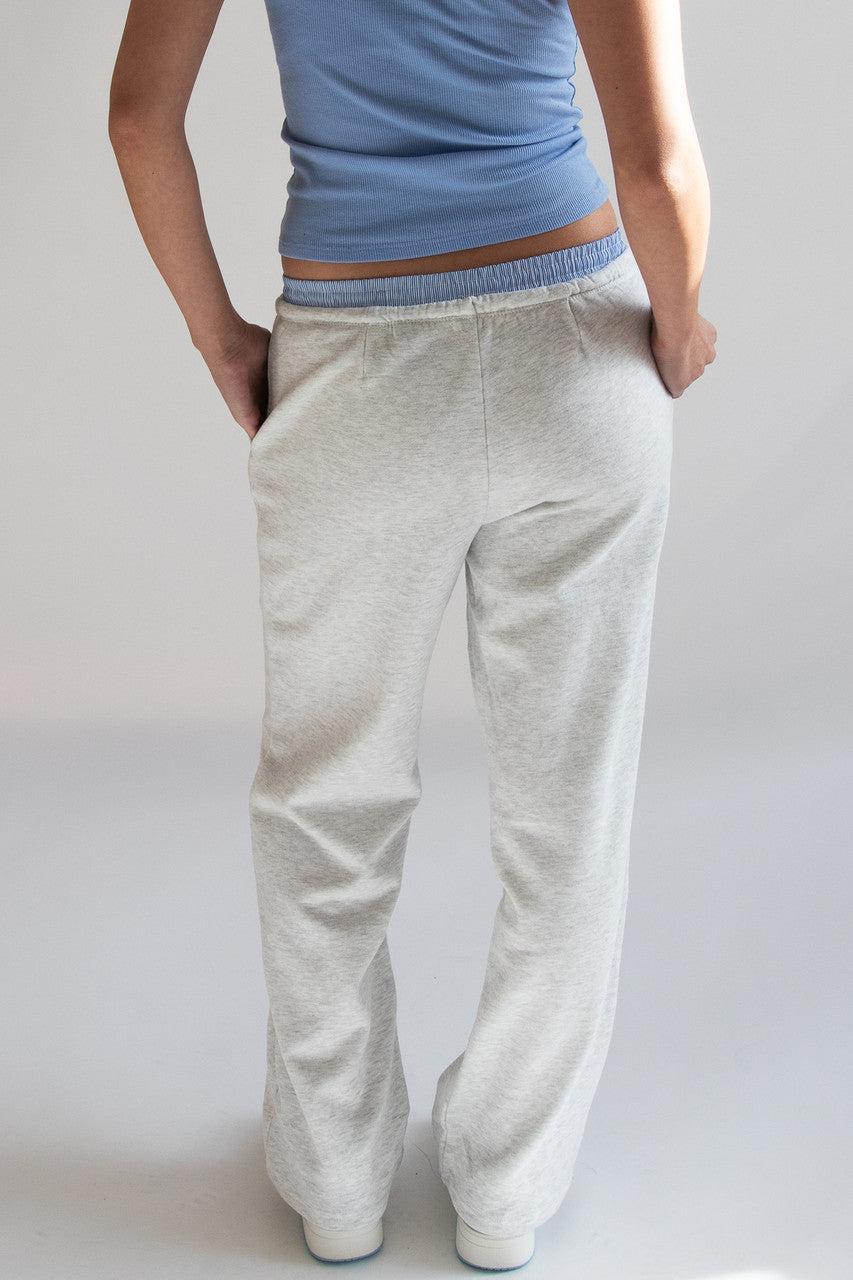 Boxer Waistband Wide Leg Sweatpants Product Image
