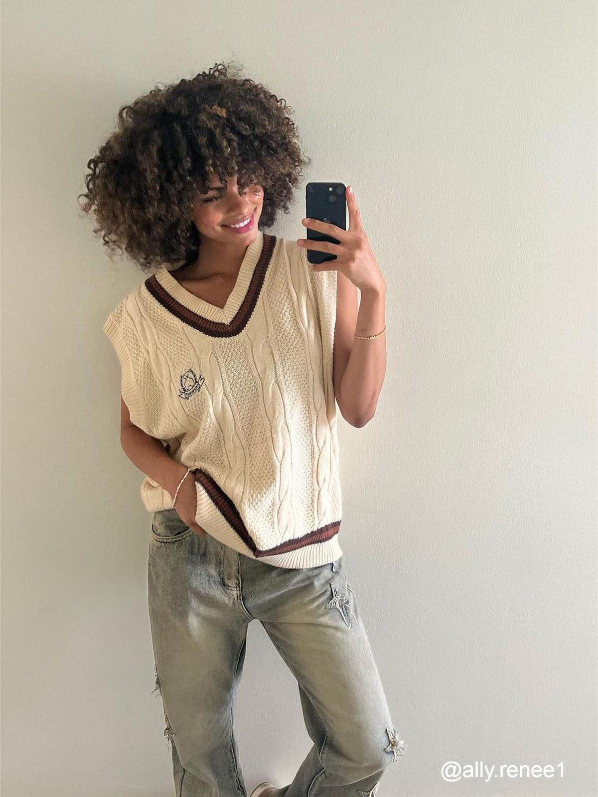 Aelfric Eden Vintage Preppy Style Knit Sweater Vest Product Image