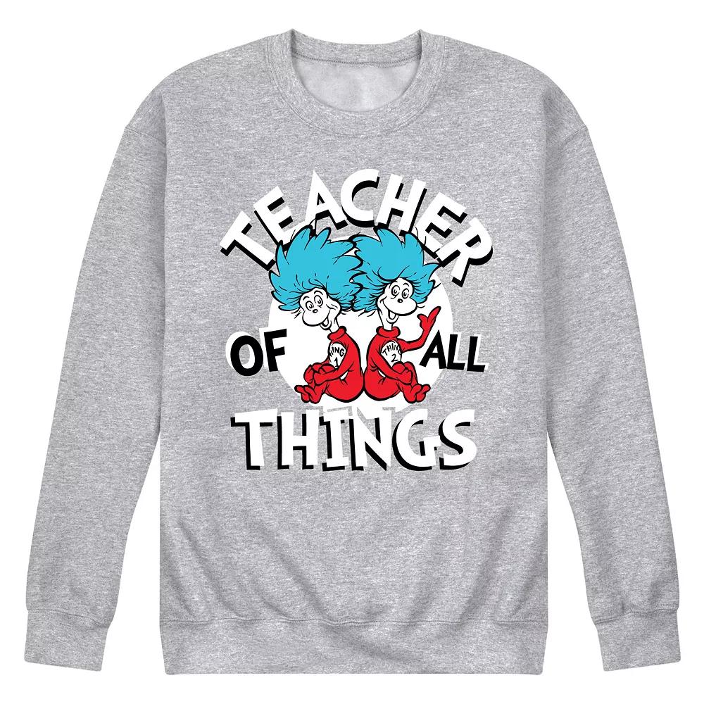 Men's Dr Seuss Teacher Of All Things Graphic Sweatshirt,  Product Image