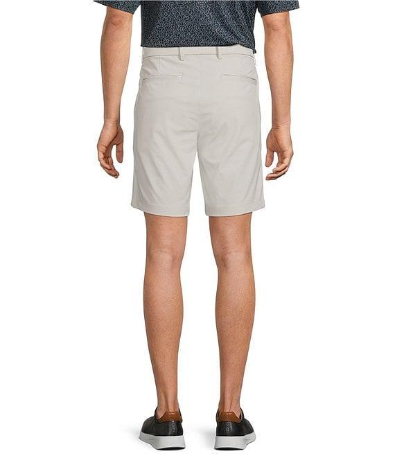 Roundtree & Yorke 9#double; Flat Front Performance Solid Texture Shorts Product Image