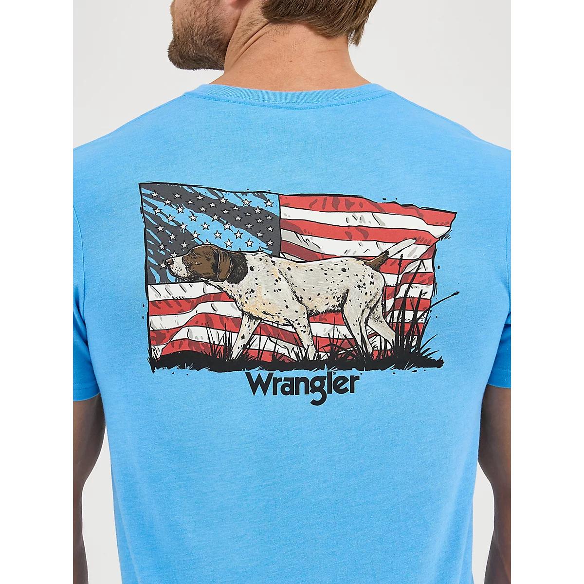 Men's Wrangler Back Graphic T-Shirt in Hound Product Image