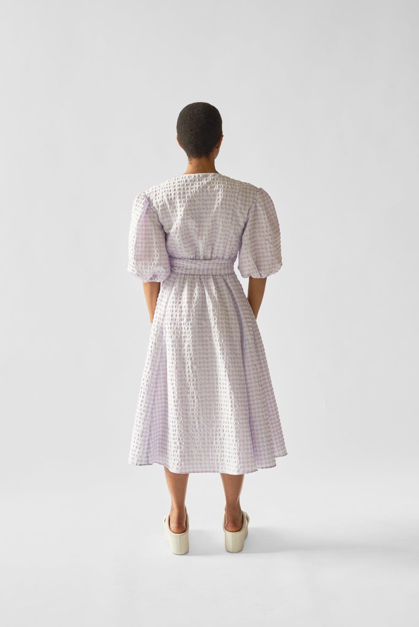 Juliette Dress - Hyacinth Gingham Product Image