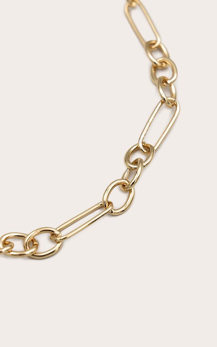 Gold Loose Link Simple Necklace Product Image