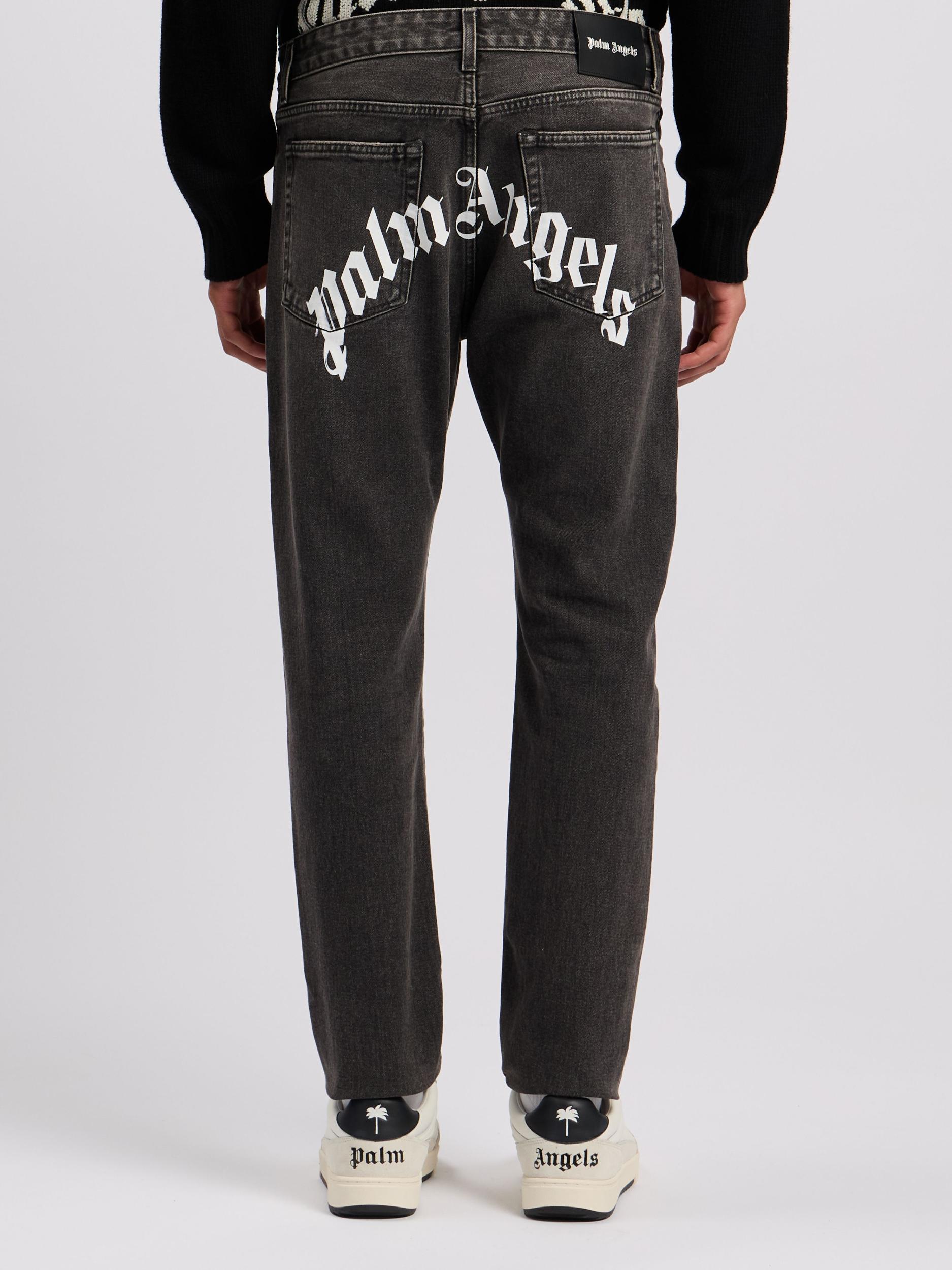 Curved Logo Denim Jeans Product Image