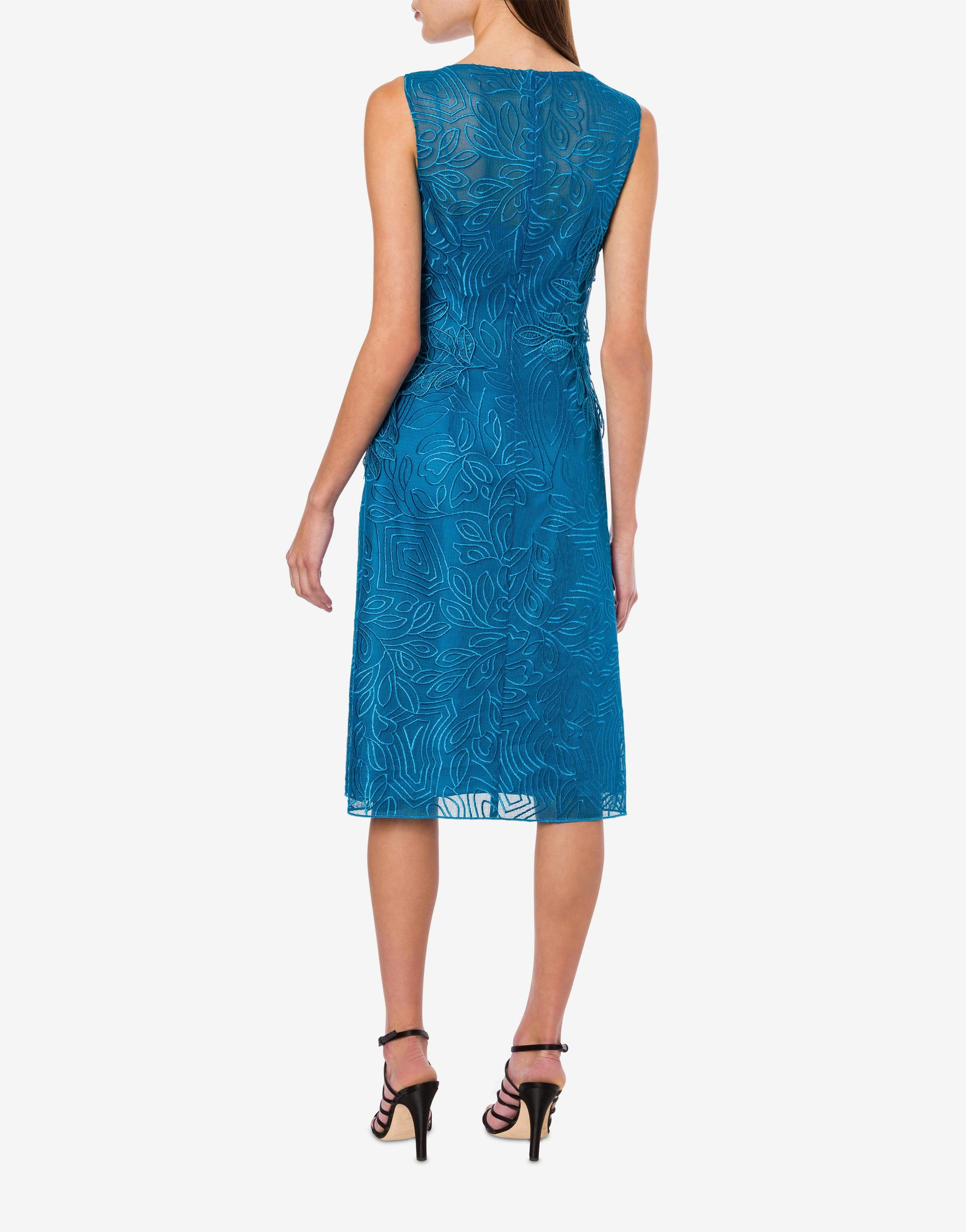 Midi dress in foliage macramé lace Product Image