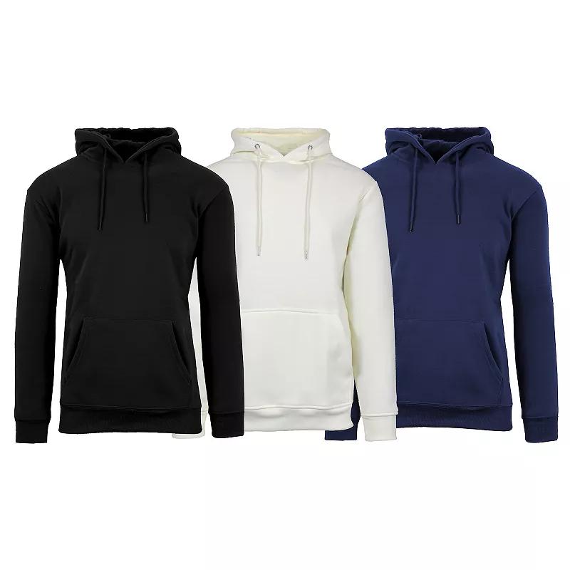 Men's Rudolph 3-Pack Heavyweight Fleece-Lined Modern Fit Hoodie, Size: XL, Black Natural Navy Product Image