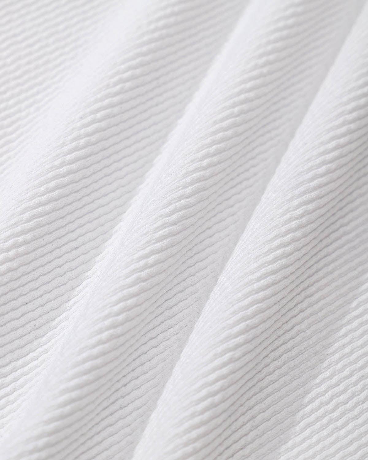 White Contrast One-Piece Swimsuit Product Image