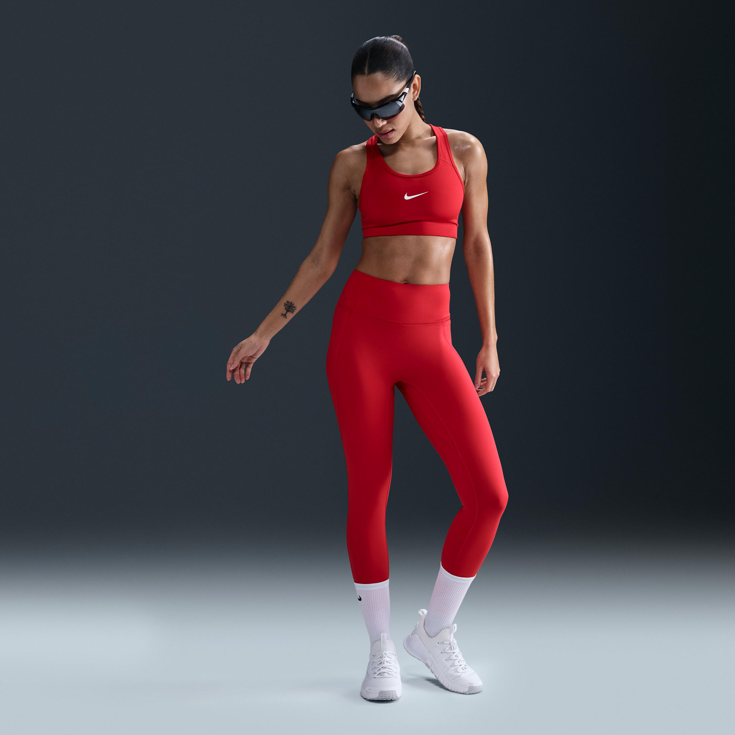 Nike Womens Universa High-Waisted 7/8 Leggings with No Front Seam | HQ6813-010 Product Image
