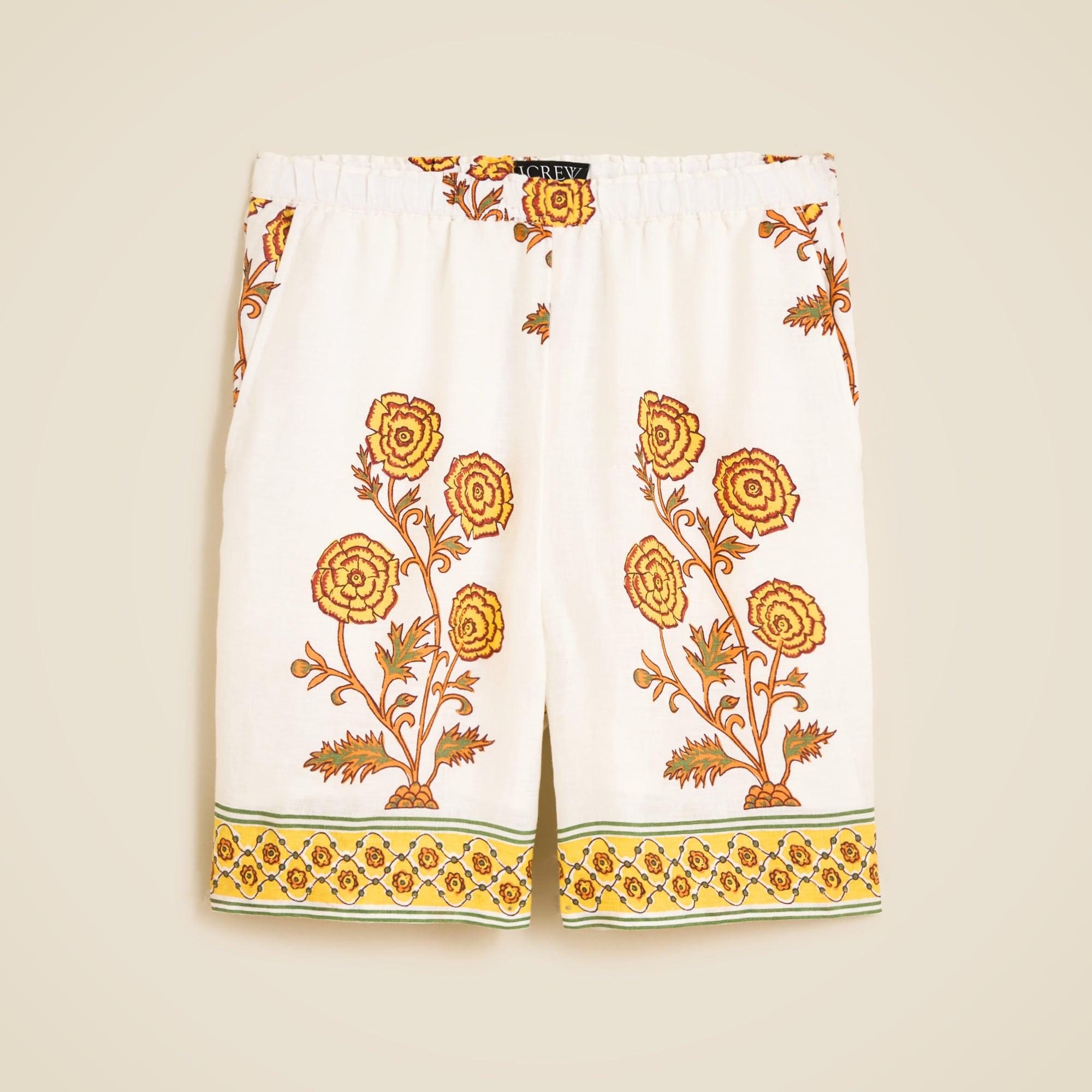 7" Stratus short in dusty periwinkle block print Product Image