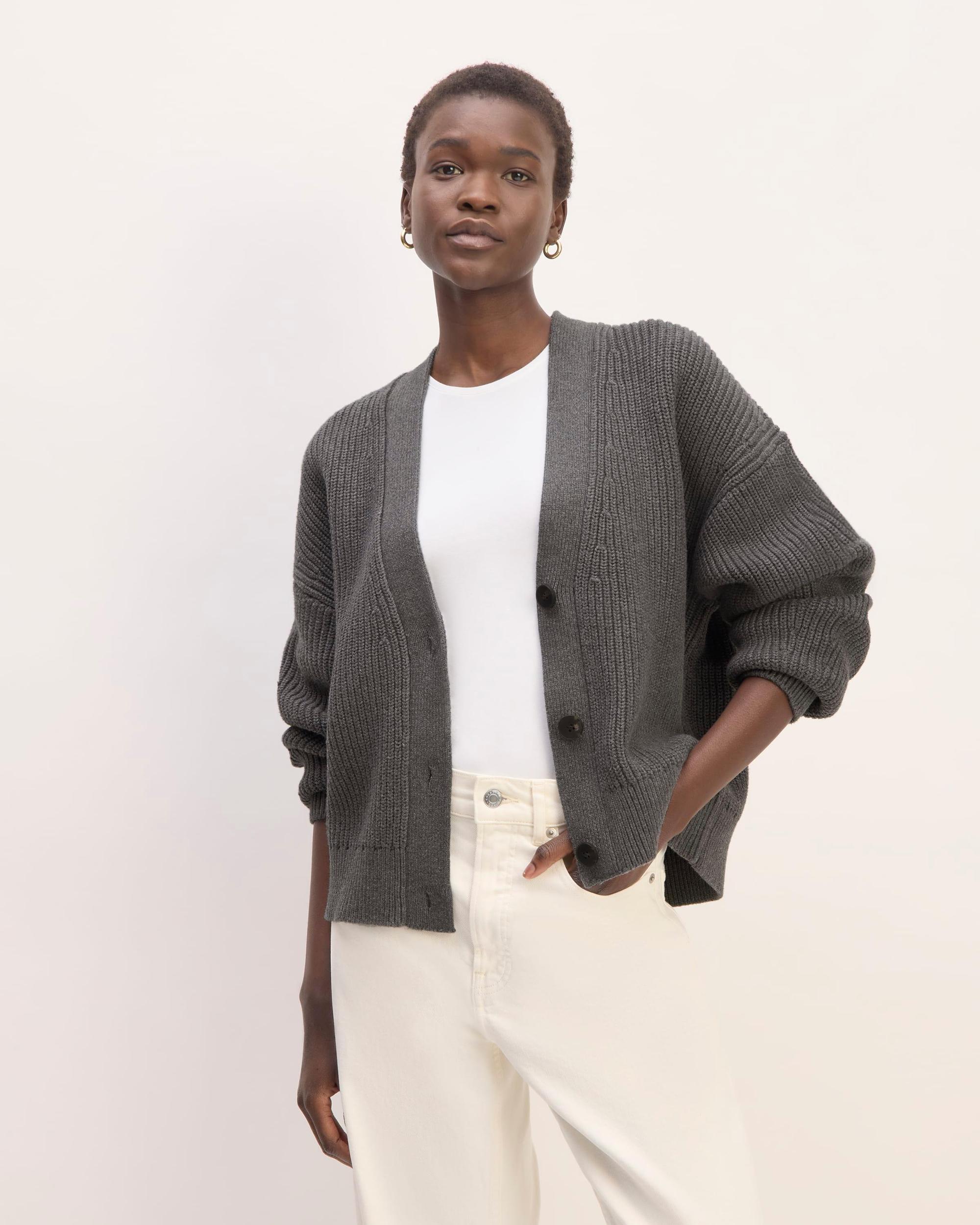 Womens Boxy Cardigan in Everyday Cotton by Everlane Product Image