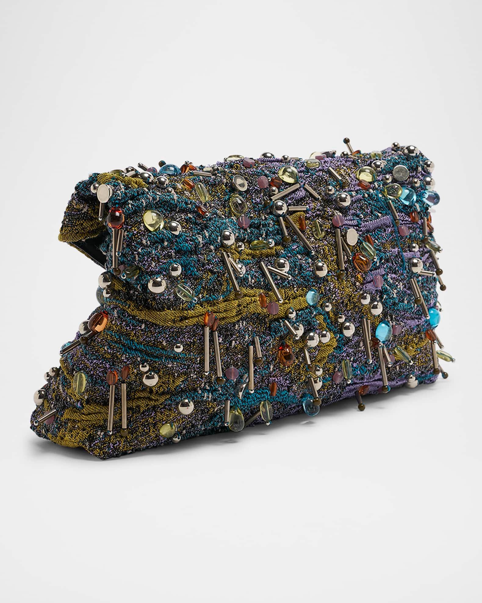 Embellished Envelope Flap Clutch Bag Product Image