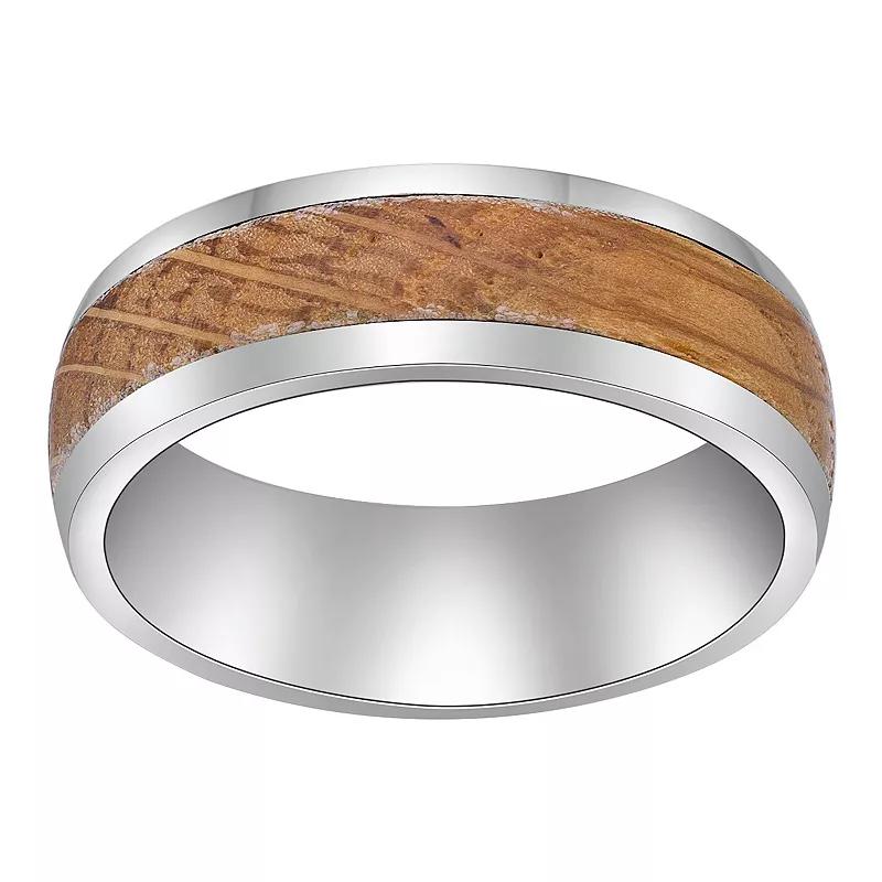 LYNX Men's Stainless Steel & Wood Ring, Size: 12, Two Tone Product Image