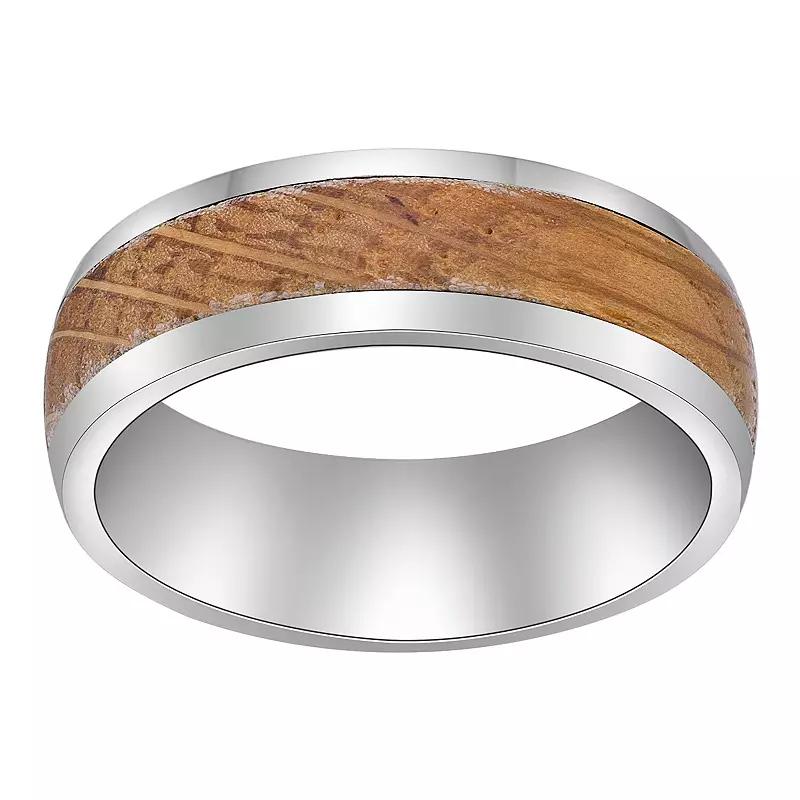 LYNX Men's Stainless Steel & Wood Ring, Size: 12, Two Tone Product Image